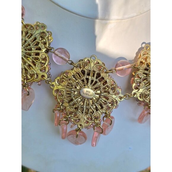 Magical Hard To Find Ian St Gieler For Stanley Hagler Confetti Glass Demi Parure - Picture 12 of 13